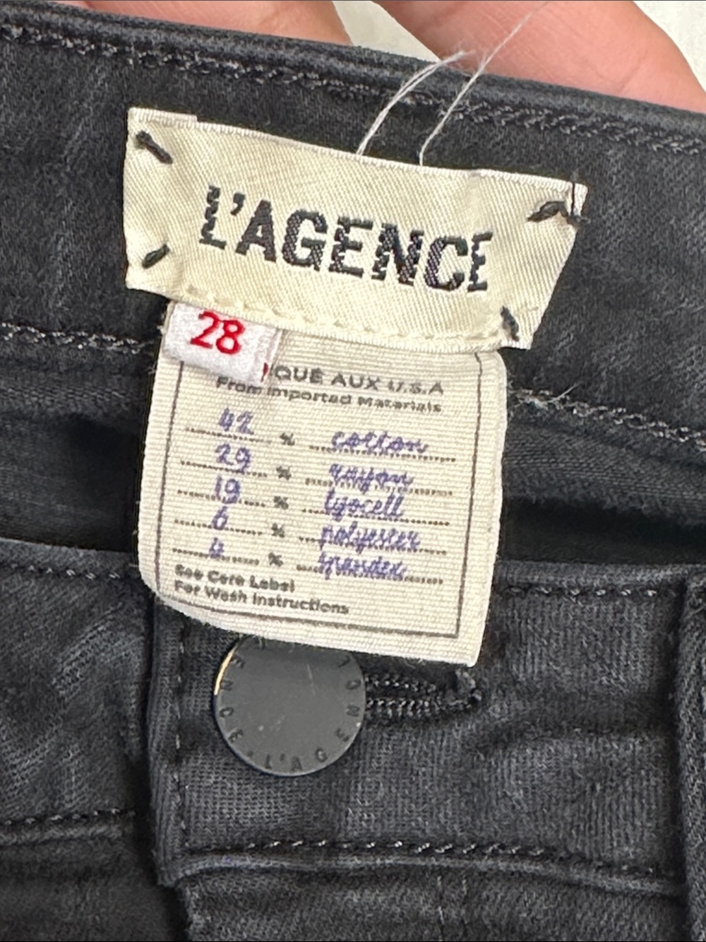 Lagence Black Skinny High Rise Jeans Size 28
Stretchy - Picture 6 of 10